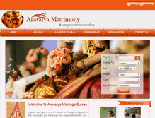 Tablet Screenshot of aiswaryamatrimony.com